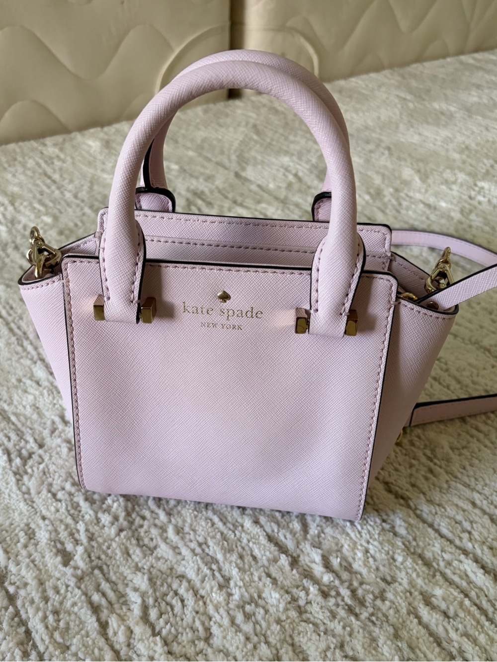 Kate Spade Cedar Street Light Pink Mini Hayden Top Handle Crossbody Bag